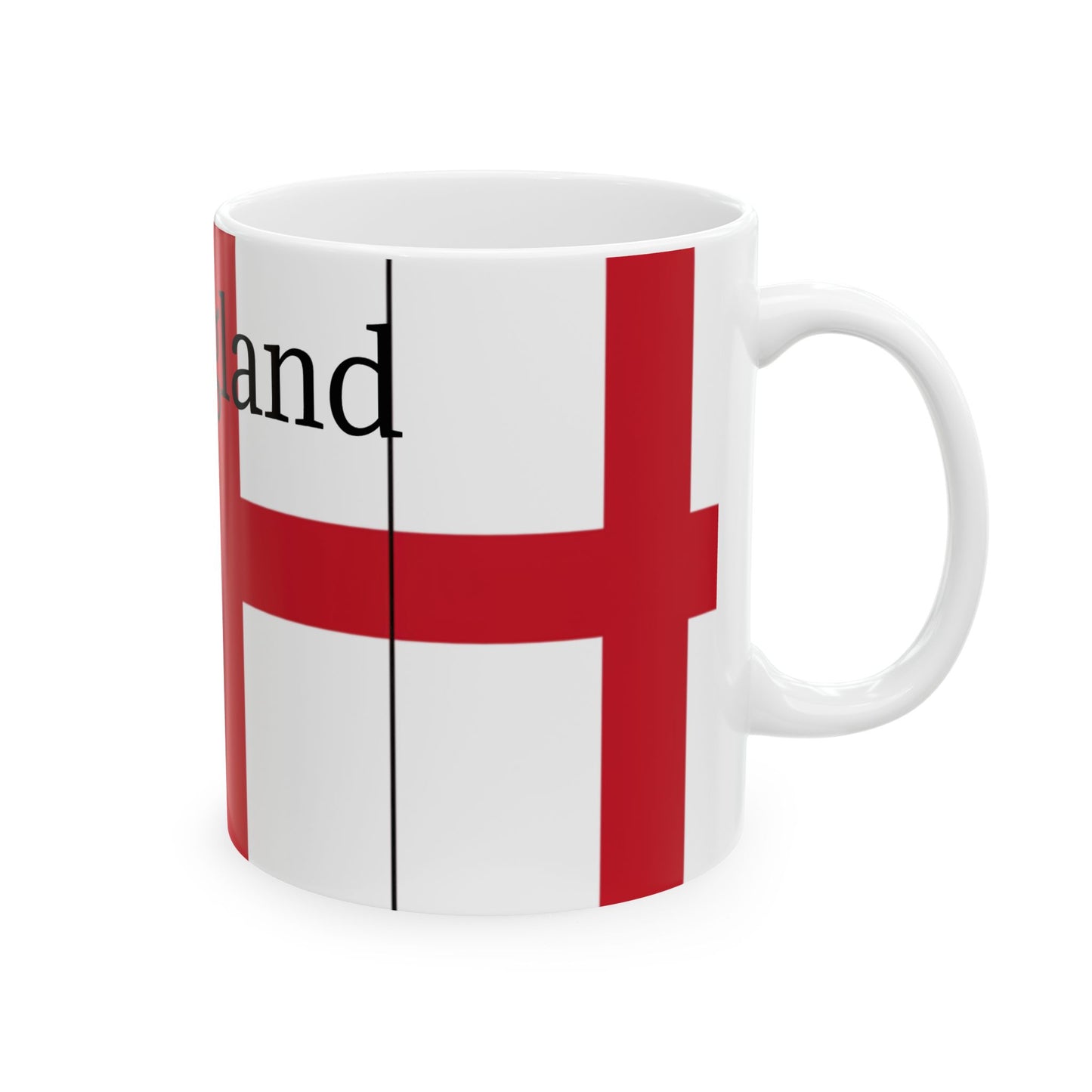 England Flag Ceramic Mug.  11oz & 15oz Patriotic Coffee Cup